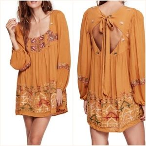 Free People Rhiannon Embroidered Babydoll  sz:L